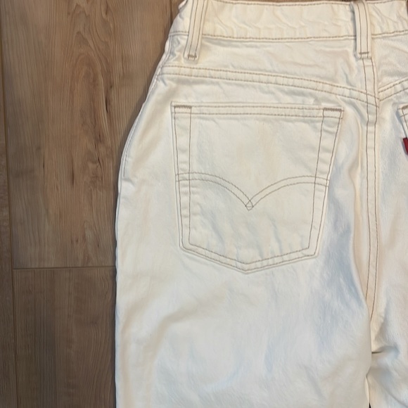 Vintage 90s Levi’s 512 jeans white slim fit tapered leg junior women’s size 13 M - Picture 11 of 16